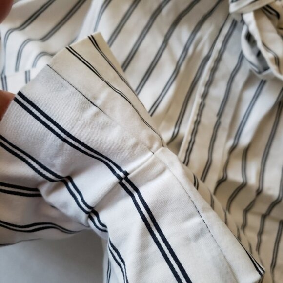 Zara trf Striped Paperbag Shorts - Picture 4 of 6